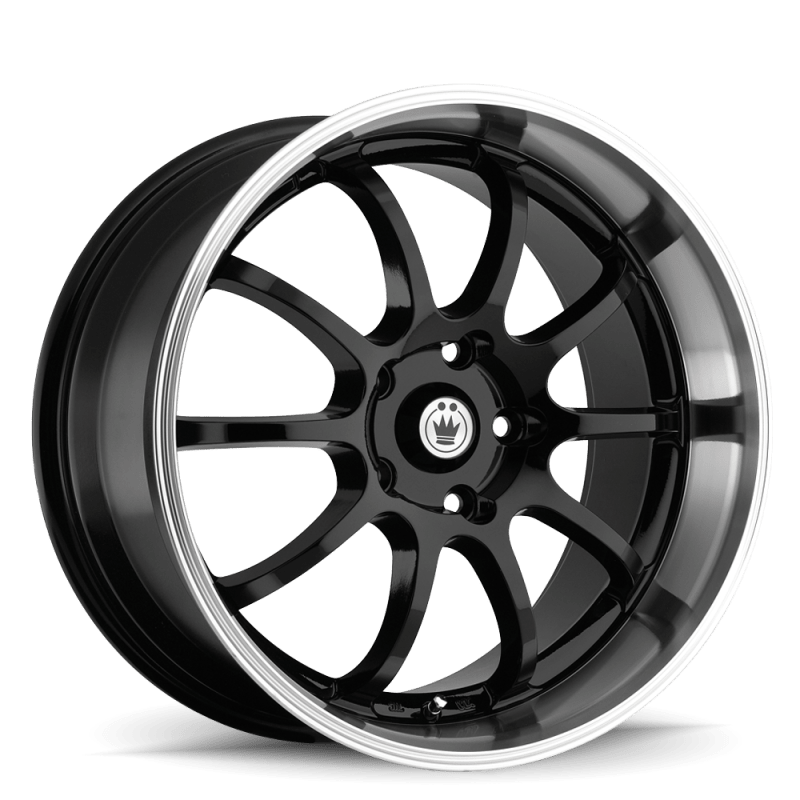 Konig Lightning 15x7 4x100 ET38 Black/Machine Lip - JDMuscleNon-CategorizedkngLI57100385