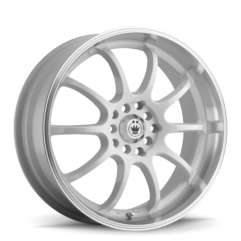 Konig Lightning 17x7 10x100/114.3 ET40 White/Machine Lip - JDMuscleNon-CategorizedkngLI77T0440W