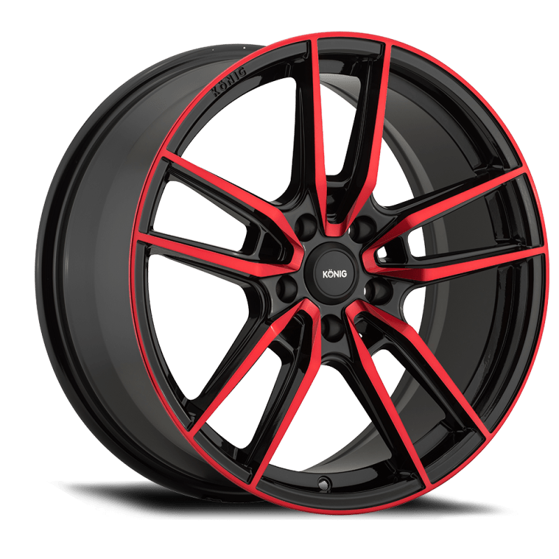 Konig Myth 17x8 5x100 ET43 Gloss Black w/ Red Tinted Clearcoat - JDMuscleNon-CategorizedkngMY8751043R