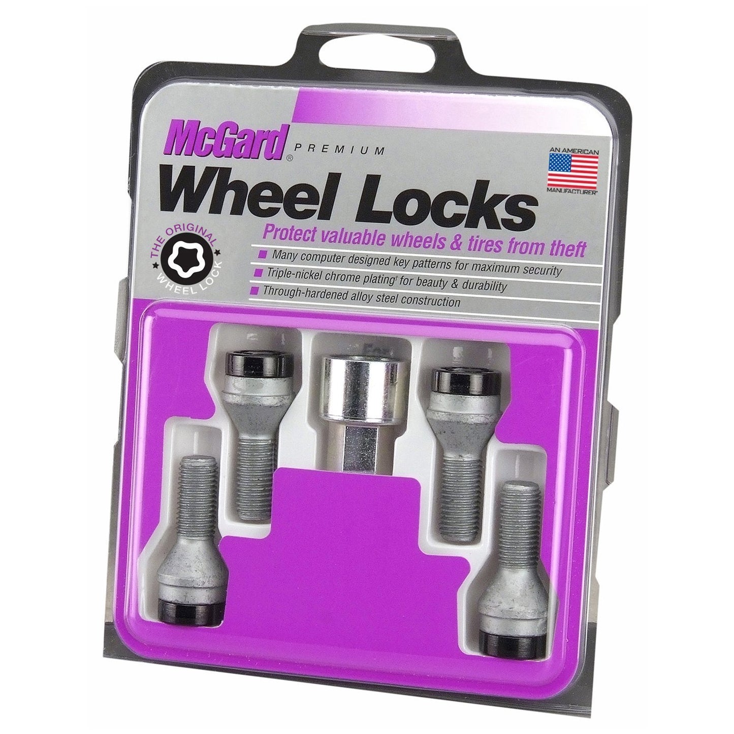 McGard Cone Seat Style Wheel Lock Bolts / Black | 27178