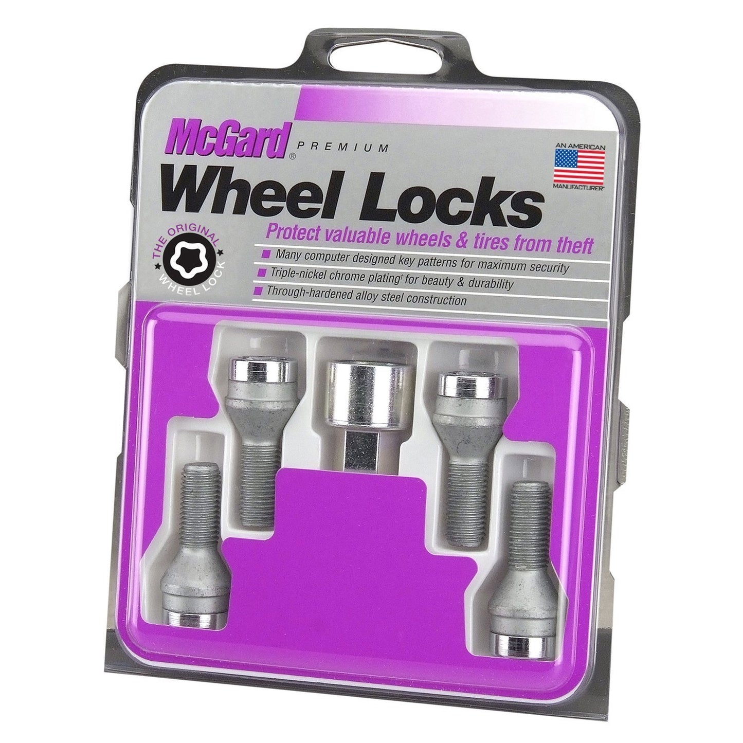 McGard Cone Seat Style Wheel Lock Bolts / Chrome | 27014