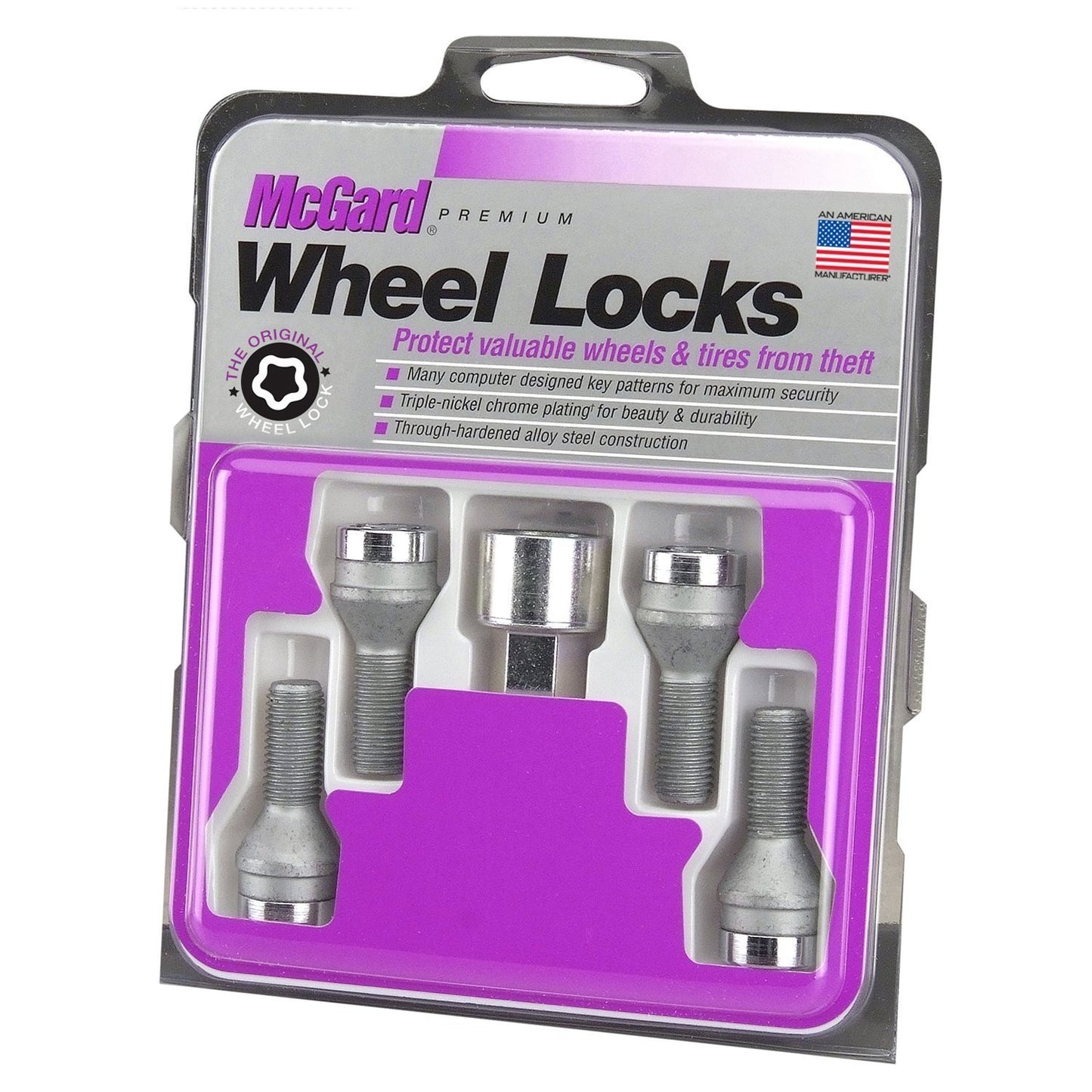 McGard Cone Seat Style Wheel Lock Bolts / Chrome | 27204