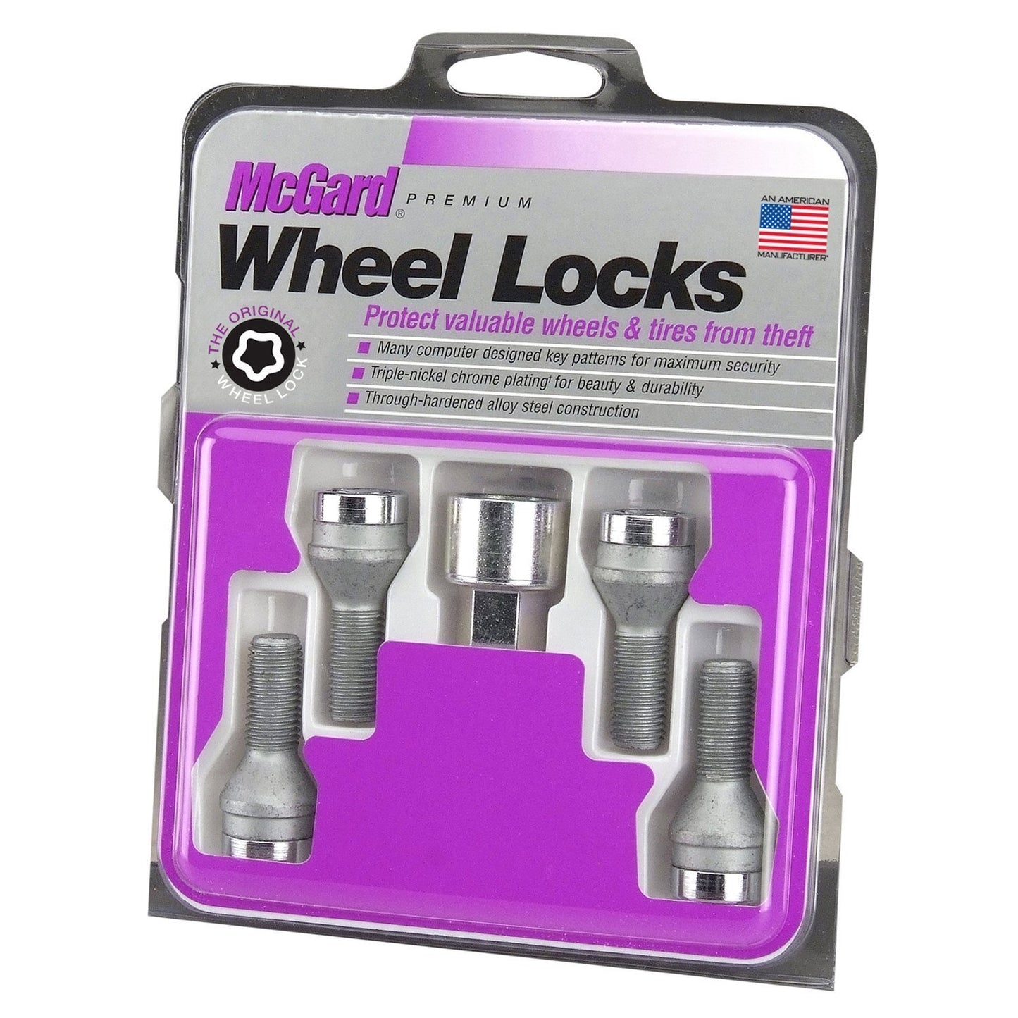 McGard Cone Seat Style Wheel Lock Bolts / Chrome | 27216
