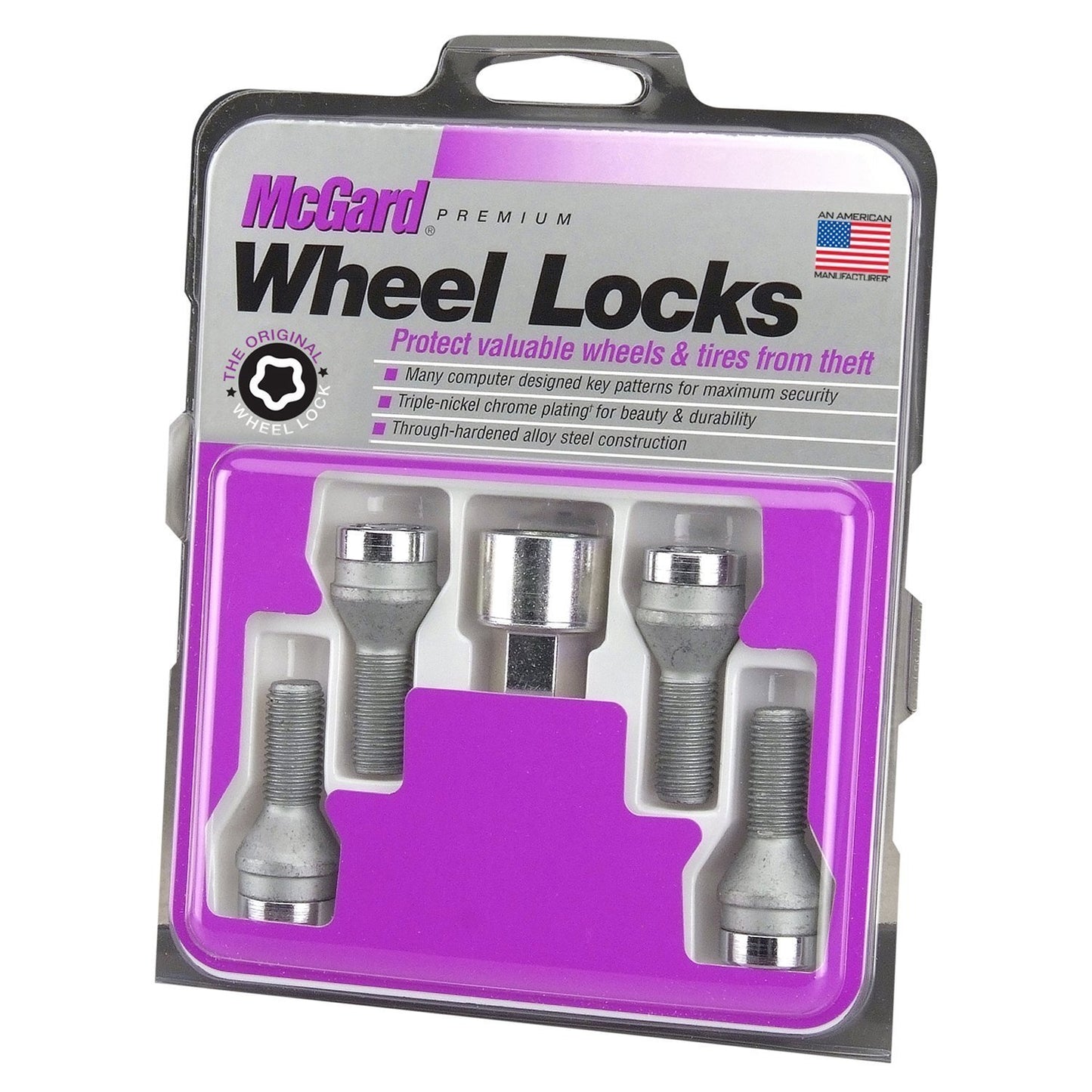 McGard Cone Seat Style Wheel Lock Bolts / Chrome | 27222