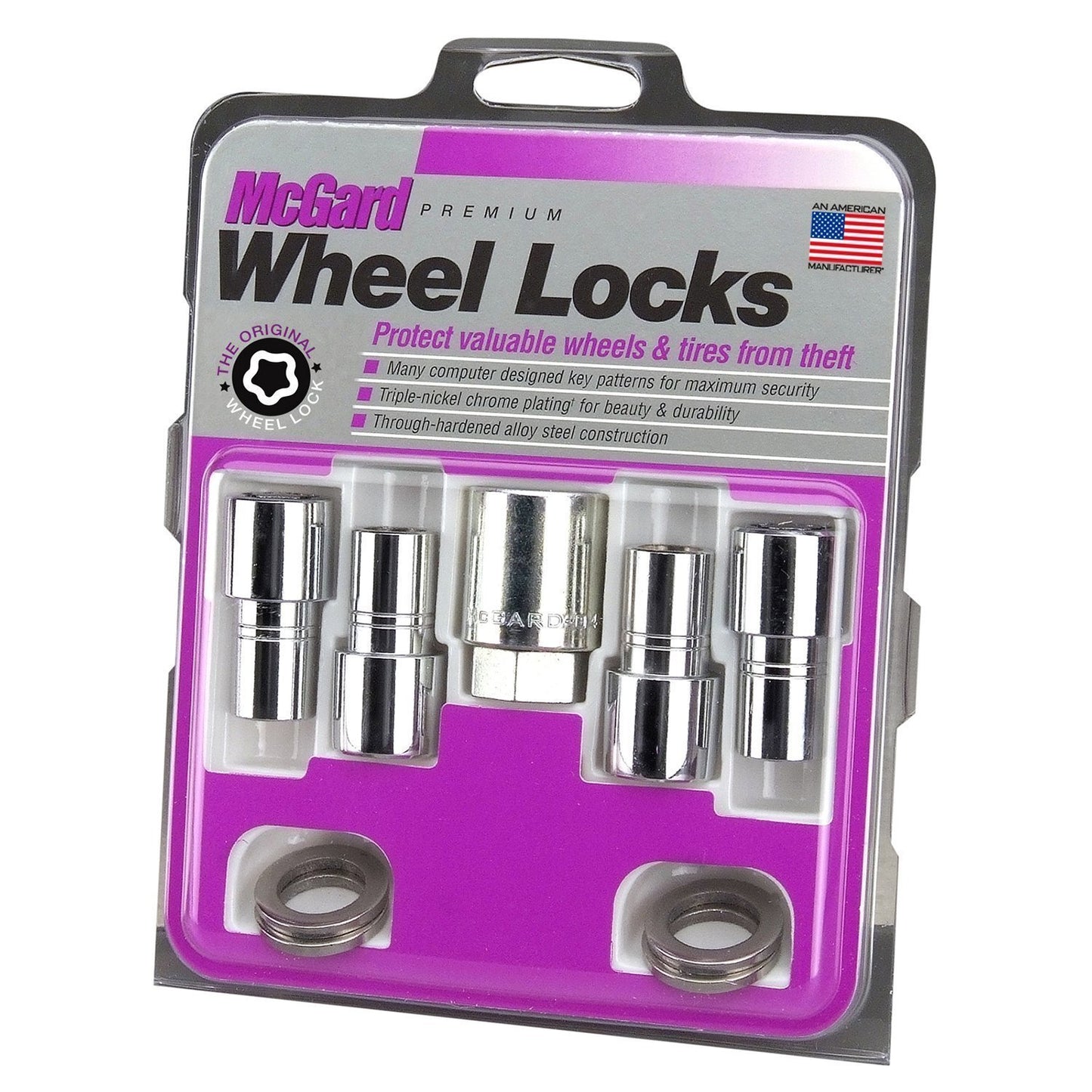 McGard Mag/Shank Style Wheel Locks / Exposed / Chrome | 22158