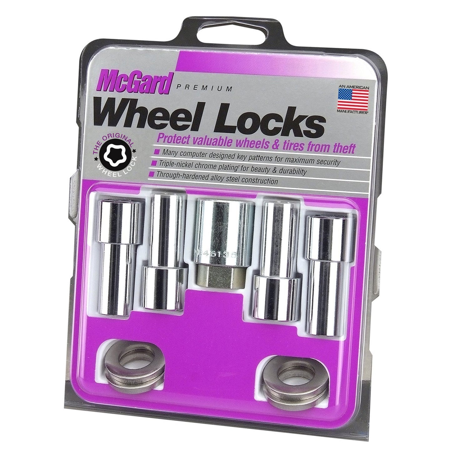 McGard Mag/Shank Style Wheel Locks / Exposed / Chrome | 23181