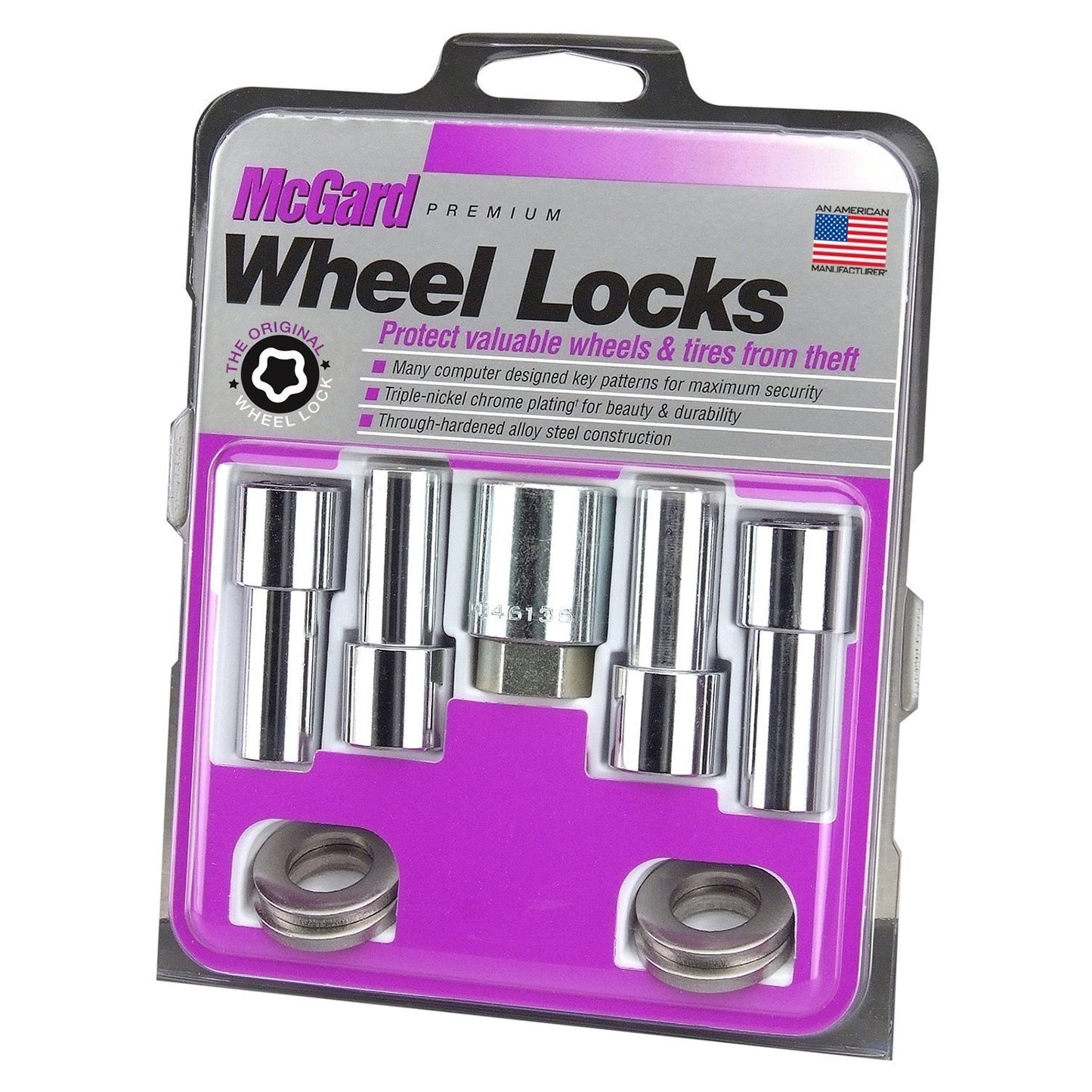 McGard Mag/Shank Style Wheel Locks / Exposed / Chrome | 23185
