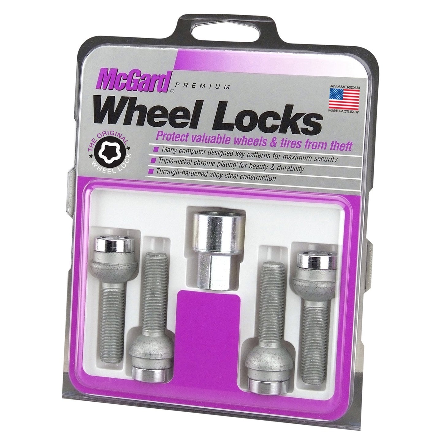 McGard Radius Seat Style Wheel Lock Bolts / Chrome | 28023
