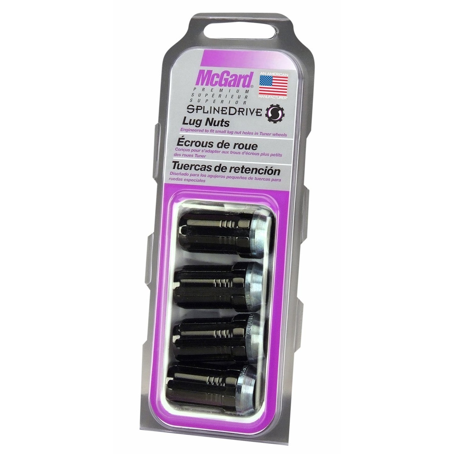 McGard Tuner Style Cone Seat Lug Nuts / Black | 65315BK