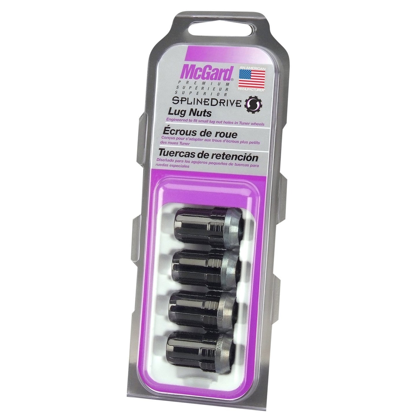 McGard Tuner Style Cone Seat Lug Nuts / Black | 65357BK