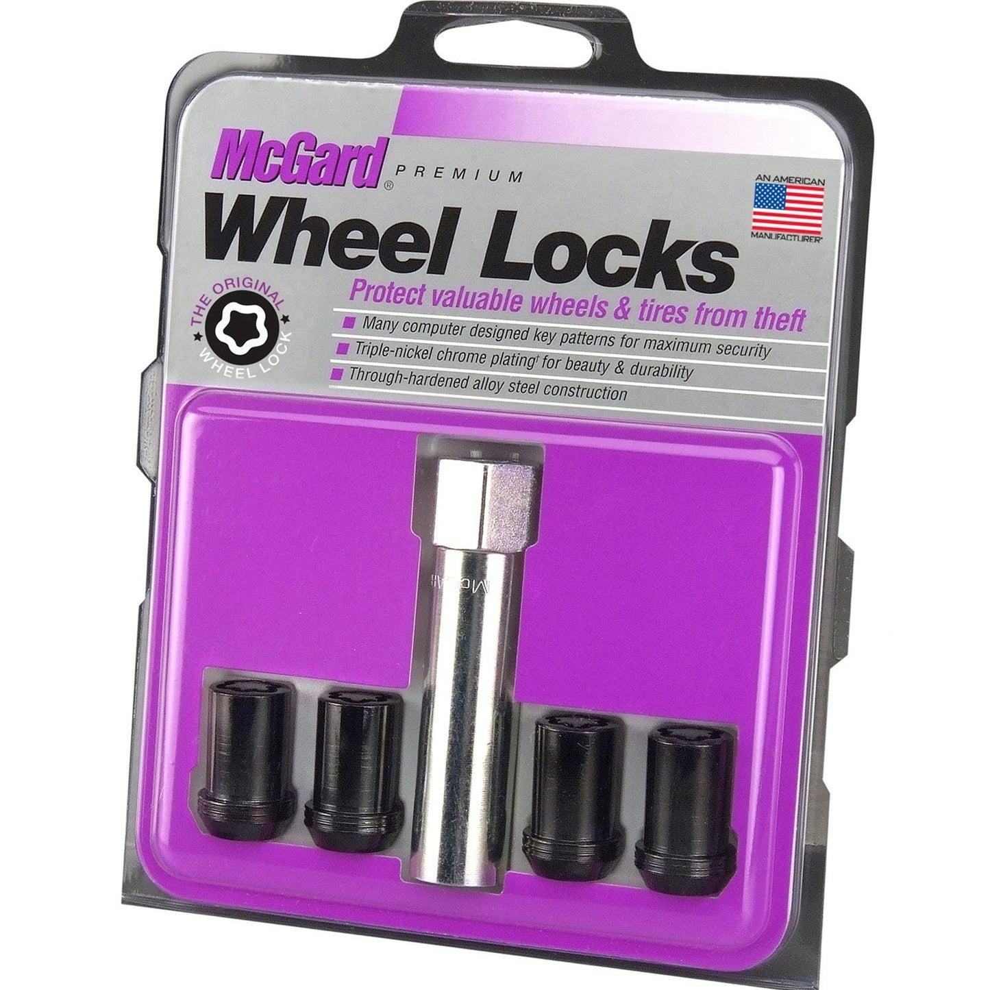 McGard Tuner Style Cone Seat Wheel Locks / Black | 25354