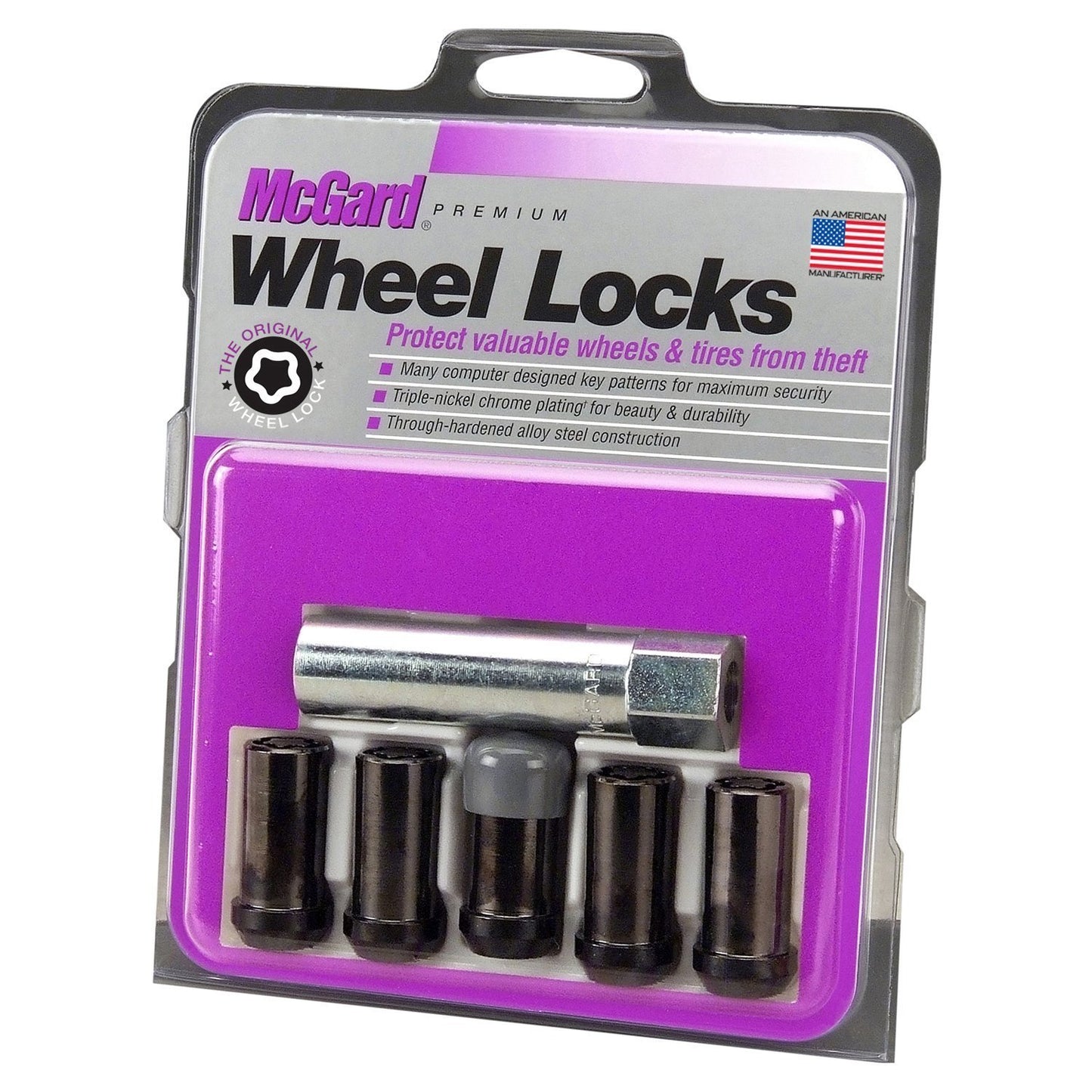 McGard Tuner Style Cone Seat Wheel Locks / Black | 25540BK