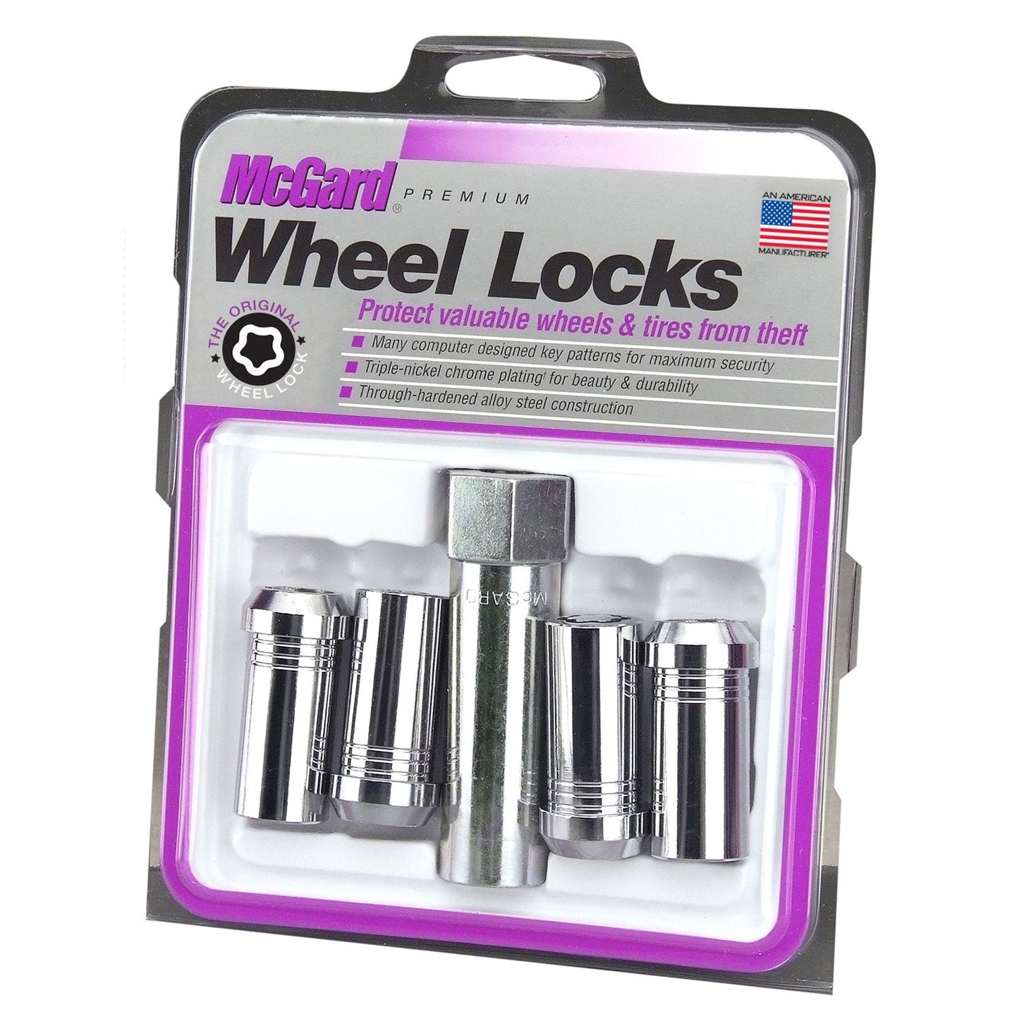 McGard Tuner Style Cone Seat Wheel Locks / Chrome | 25110