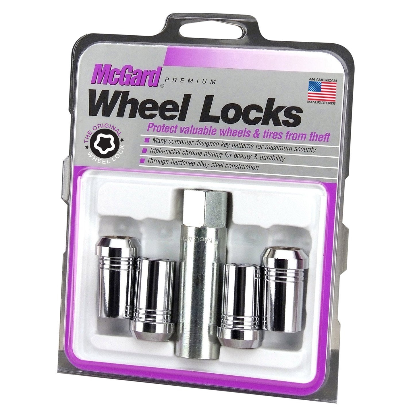 McGard Tuner Style Cone Seat Wheel Locks / Chrome | 25115