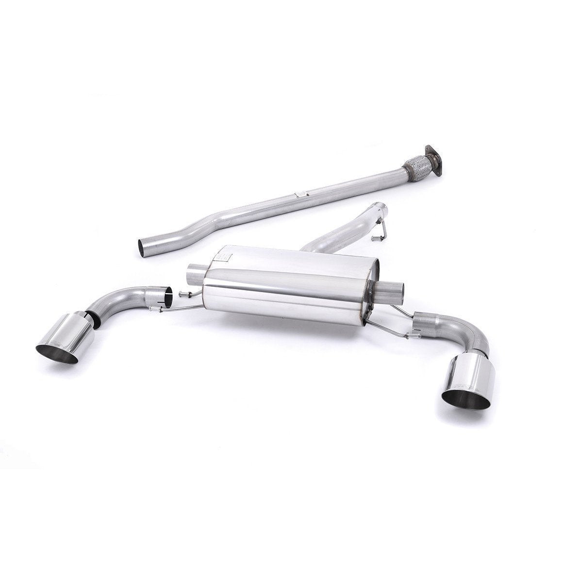 Milltek Secondary Cat Back Exhaust 2.5in Non Resonated Scion FR-S 2013-2016 / Subaru BRZ 2013-2019 / Toyota FT-86 2017-2019