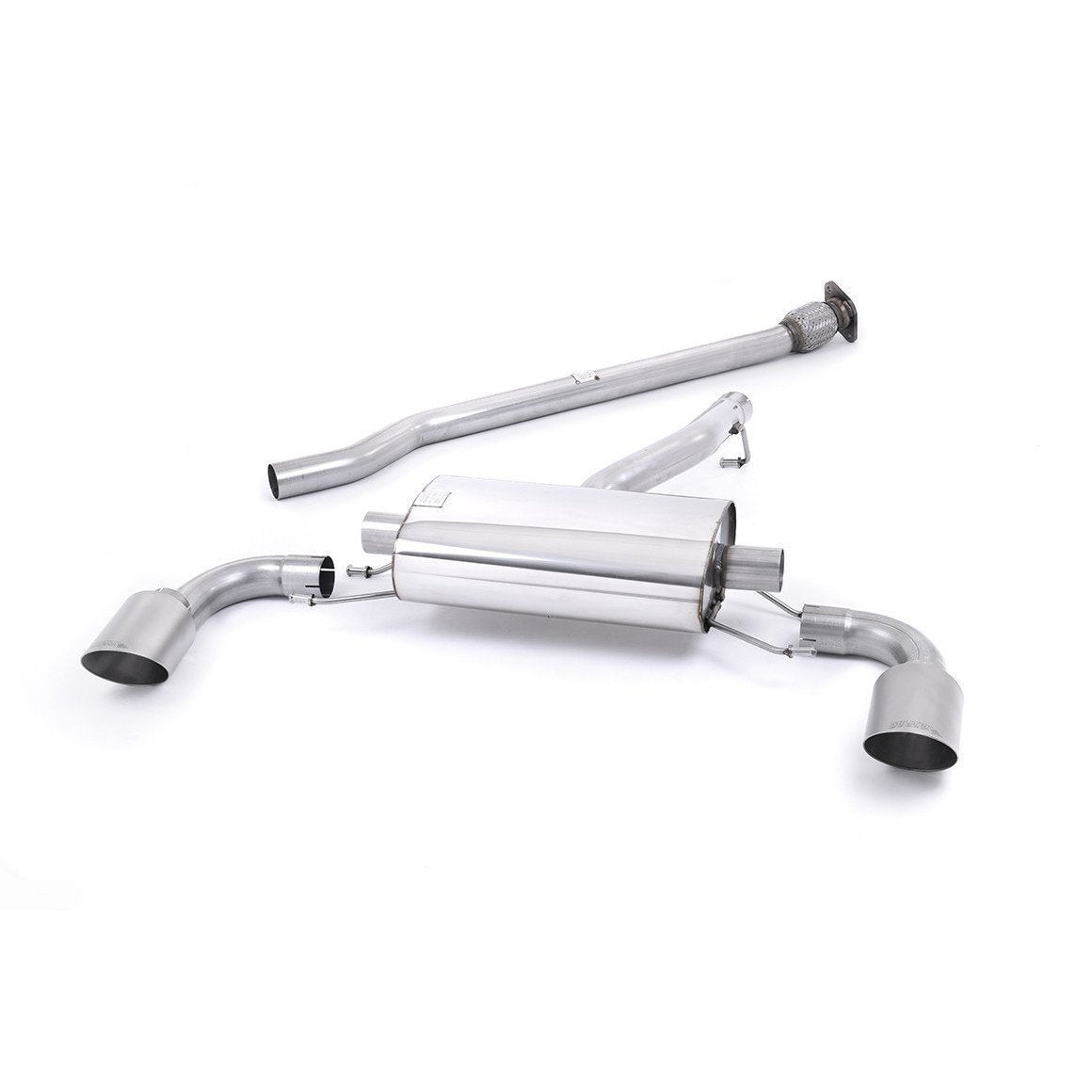 Milltek Secondary Cat Back Exhaust 2.5in Titanium Tips Non Resonated Scion FR-S 2013-2016 / Subaru BRZ 2013-2019 / Toyota FT-86 2017-2019