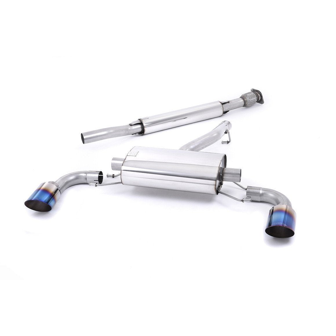 Milltek Secondary Cat Back Exhaust 2.5in Titanium Tips Scion FR-S 2013-2016 / Subaru BRZ 2013-2019 / Toyota FT-86 2017-2019
