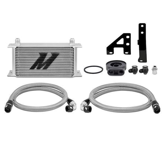Mishimoto Silver Oil Cooler Kit Subaru WRX 2015-2019-MMOC-WRX-15-Fluid Coolers-Mishimoto-JDMuscle