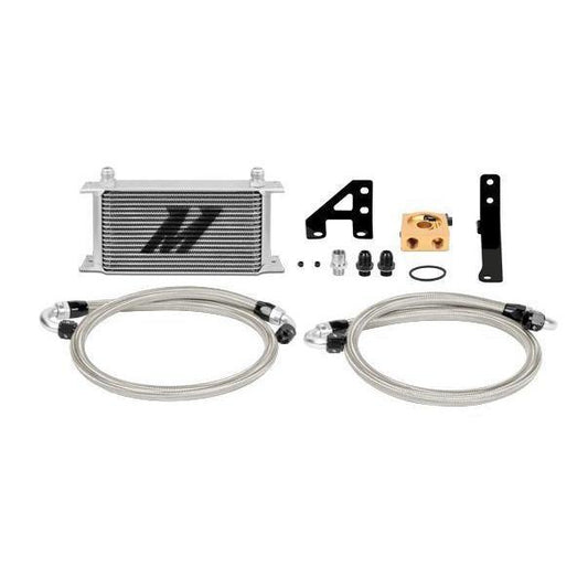 Mishimoto Silver Thermostatic Oil Cooler Kit Subaru WRX STI 2015-2019-MMOC-STI-15T-Fluid Coolers-Mishimoto-JDMuscle