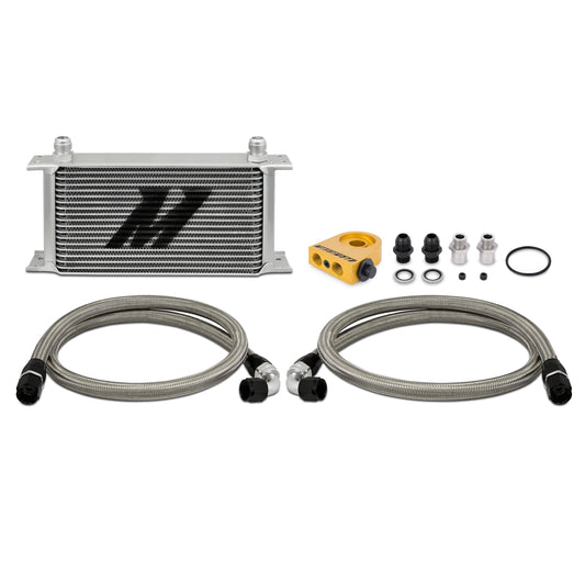Mishimoto Thermostatic 19 Row Oil Cooler Kit - Universal-MMOC-ULTBK-Fluid Coolers-Mishimoto-Black-JDMuscle