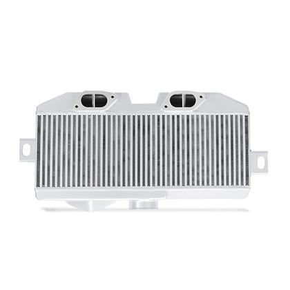 Mishimoto Top Mount Intercooler Silver w/ Red Hoses 2008-21 STI | MMTMIC-STI-08SLRD