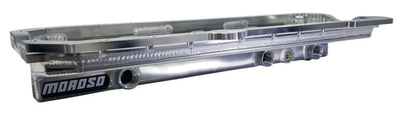 Moroso 12An Fittings Dry Sump Aluminum Oil Pan w/Three Toyota Supra 2JZ - GE 1993 - 1998 | 20938 - JDMuscleOil Pansmor20938