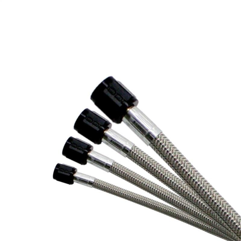 Nitrous Express 3AN | 1Ft Stainless Steel Braided Hose Black Ends Universal | 10012