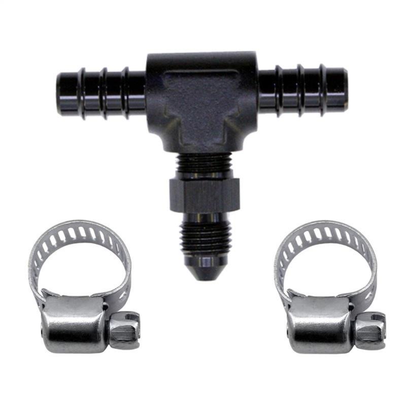 Nitrous Express 5/16 Fuel T 5/16 Hose Barb to 4AN Male Universal | 15235