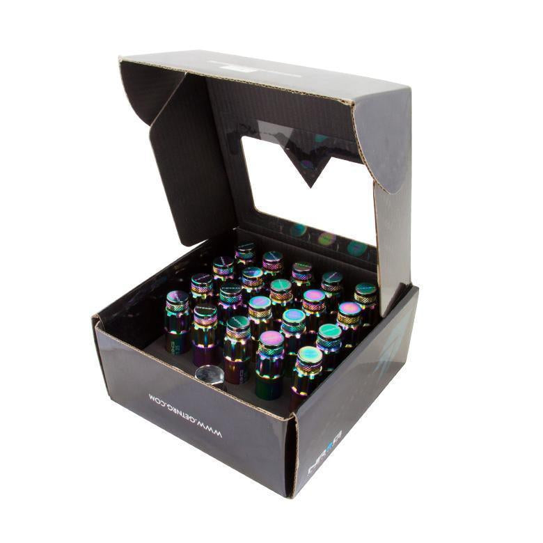 NRG 700 Series Steel Lug Nuts M12 x 1.25 NeoChrome - Universal | LN-LS710MC-21