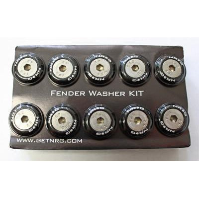 NRG Fender Washer Kit FW-110 Black- Universal | FW-110BK