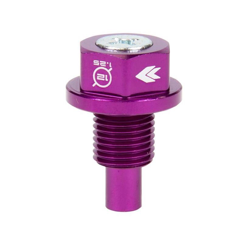 NRG M12 X 1.25 Purple Magnetic Oil Drain Plug - Universal | NOP-200PP