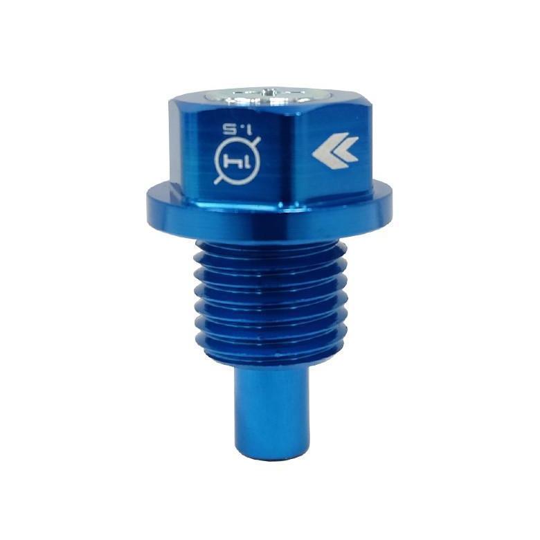 NRG M14 X 1.5 Blue Magnetic Oil Drain Plug - Universal | NOP-100BL