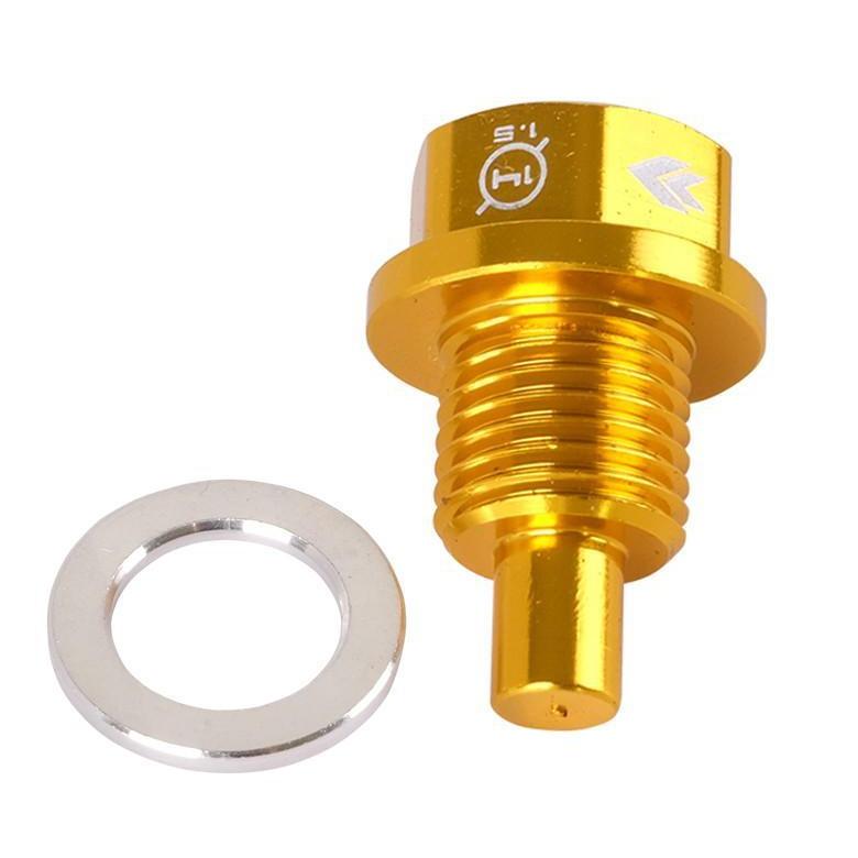 NRG M14 X 1.5 Gold Magnetic Oil Drain Plug - Universal | NOP-100GD