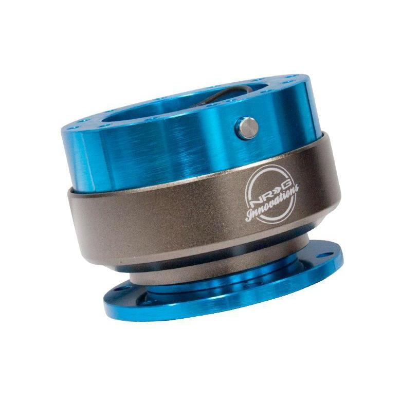 NRG Quick Release Hub Gen 2.0 New Blue Body w/ Titanium Ring - Universal | SRK-200NB