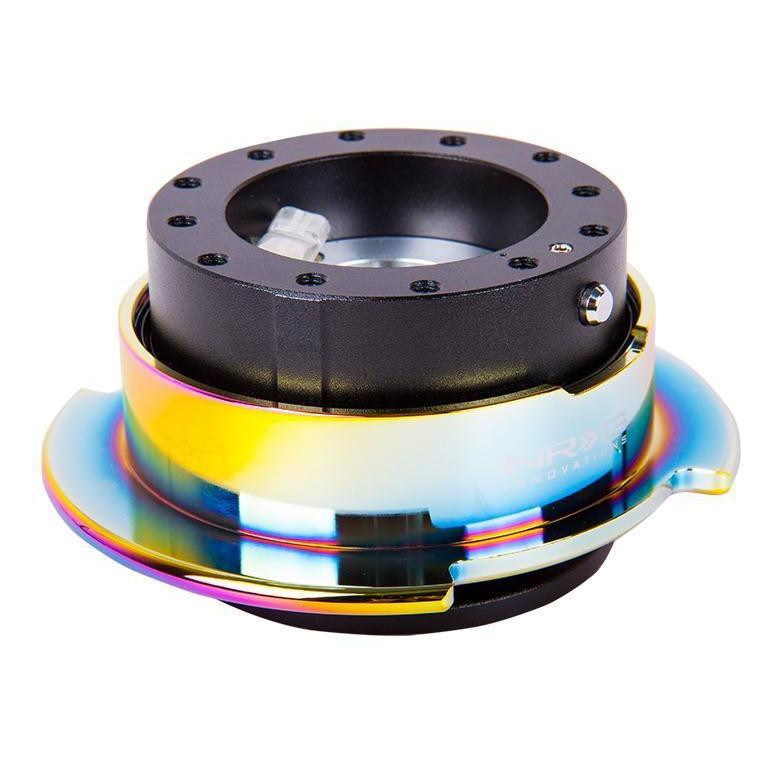 NRG Quick Release Kit Gen 2.5 Black w/ Neochrome Ring - Universal | SRK-250BK/MC