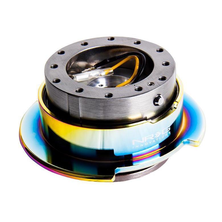 NRG Quick Release Kit Gen 2.5 Gunmetal w/ Neochrome Ring - Universal | SRK-250GM/MC