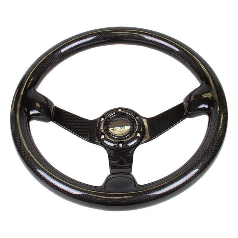 NRG Sport 3in Deep Steering Wheel 350mm Full Carbon Fiber - Universal | ST-036CF