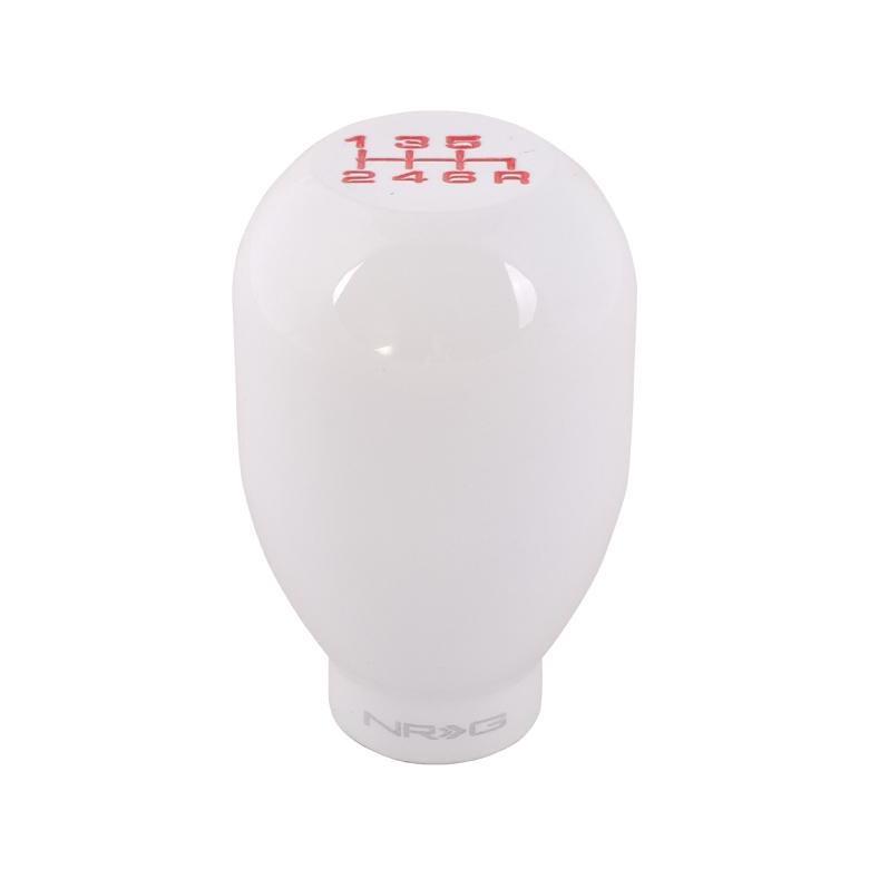 NRG Universal Shift Knob 42mm - Heavy Weight - White | 6 Speed - Universal | SK-100WH-W| 6
