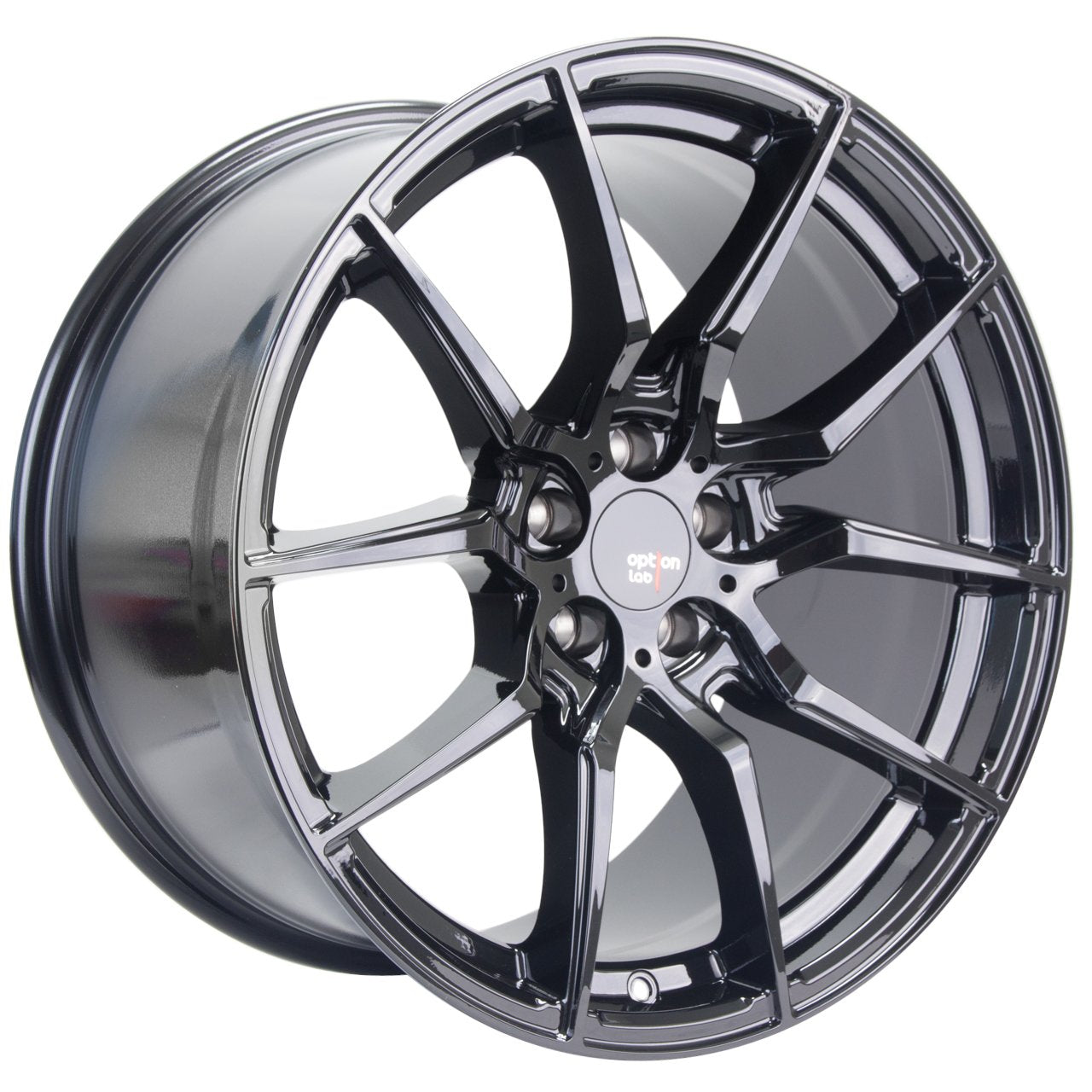 Option Lab R716 Gotham Black Wheel 18x9.5 +35 5x100