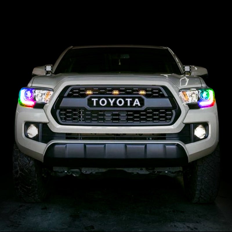 Oracle Dynamic RGBW Headlight DRL Upgrade Kit ColorSHIFT Dynamic Toyota Tacoma 2016 - 21 | orl1278 - 332 - JDMuscleHeadlightsorl1278-332
