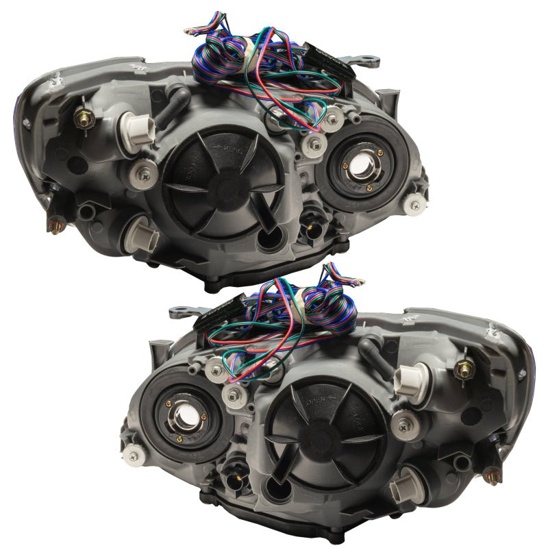 Oracle Pre - Assembled Halo Headlights Non HID Black White Lexus IS 300 2001 - 2005 | Orl7113 - 001 - JDMuscleHeadlightsorl7113-001
