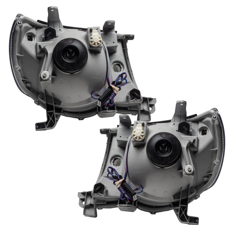 Oracle Pre - Assembled Halo Headlights SMD Black White Toyota Tacoma 2005 - 2011 | orl8161 - 001 - JDMuscleHeadlightsorl8161-001