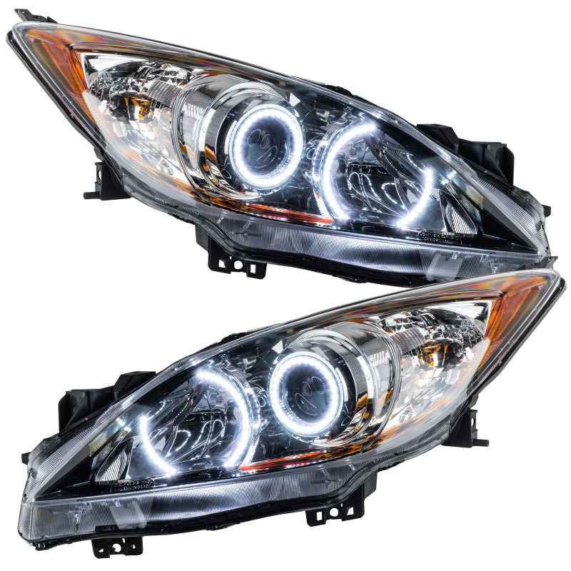 Oracle Pre - Assembled Headlights SMD Halogen White Mazda Mazdaspeed 3 2010 - 2013 | orl7100 - 001 - JDMuscleHeadlightsorl7100-001