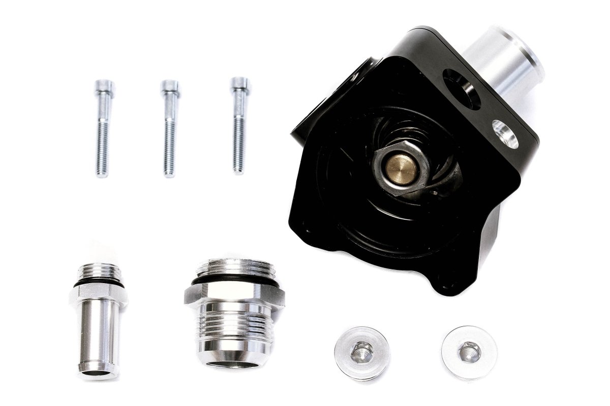 PLM Honda Precision Works K - Series Swivel Neck Thermostat Housing V2 Black | PW - KS - SW - TH - V2 - JDMuscleThermostatsPW-KS-SW-TH-V2