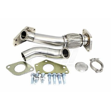 PLM 02-14 WRX/ 04-21 STI Power Driven EWG 2-Bolt Up Pipe with Dump Tube 38mm | Also fits Baja Turbo 2004-2006 / Forester XT 2004-2013 / Legacy GT 2005-2009 / Turbo 1991-1994 / Outback XT 2005-2009 | PLM-SUB-UP-PIPE-EWG-38MM