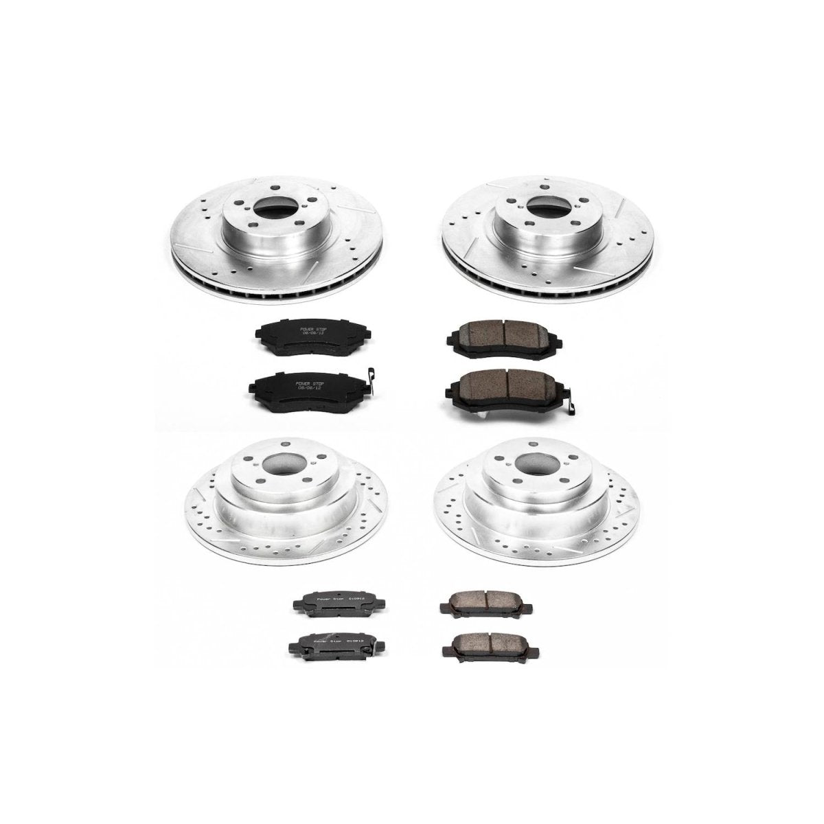 Power Stop 02 - 03 Subaru Impreza Front & Rear Z23 Evolution Sport Brake Kit | K6109 - JDMuscleBrake KitspsbK6109
