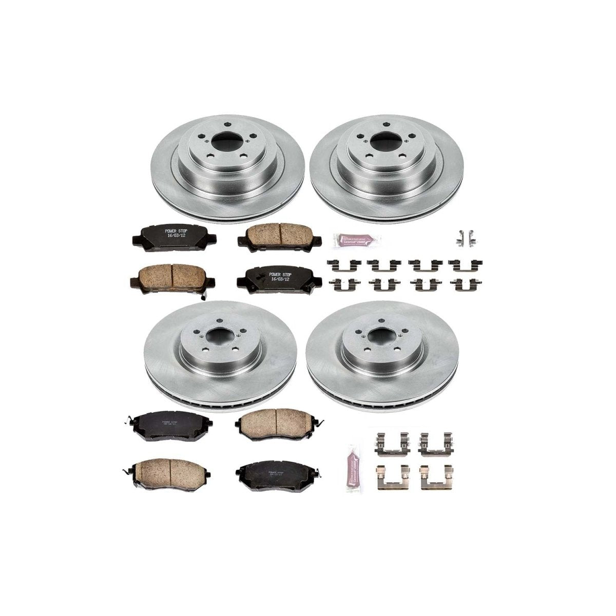 Power Stop 05 - 09 Subaru Legacy Front & Rear Autospecialty Brake Kit | KOE286 - JDMuscleBrake KitspsbKOE286