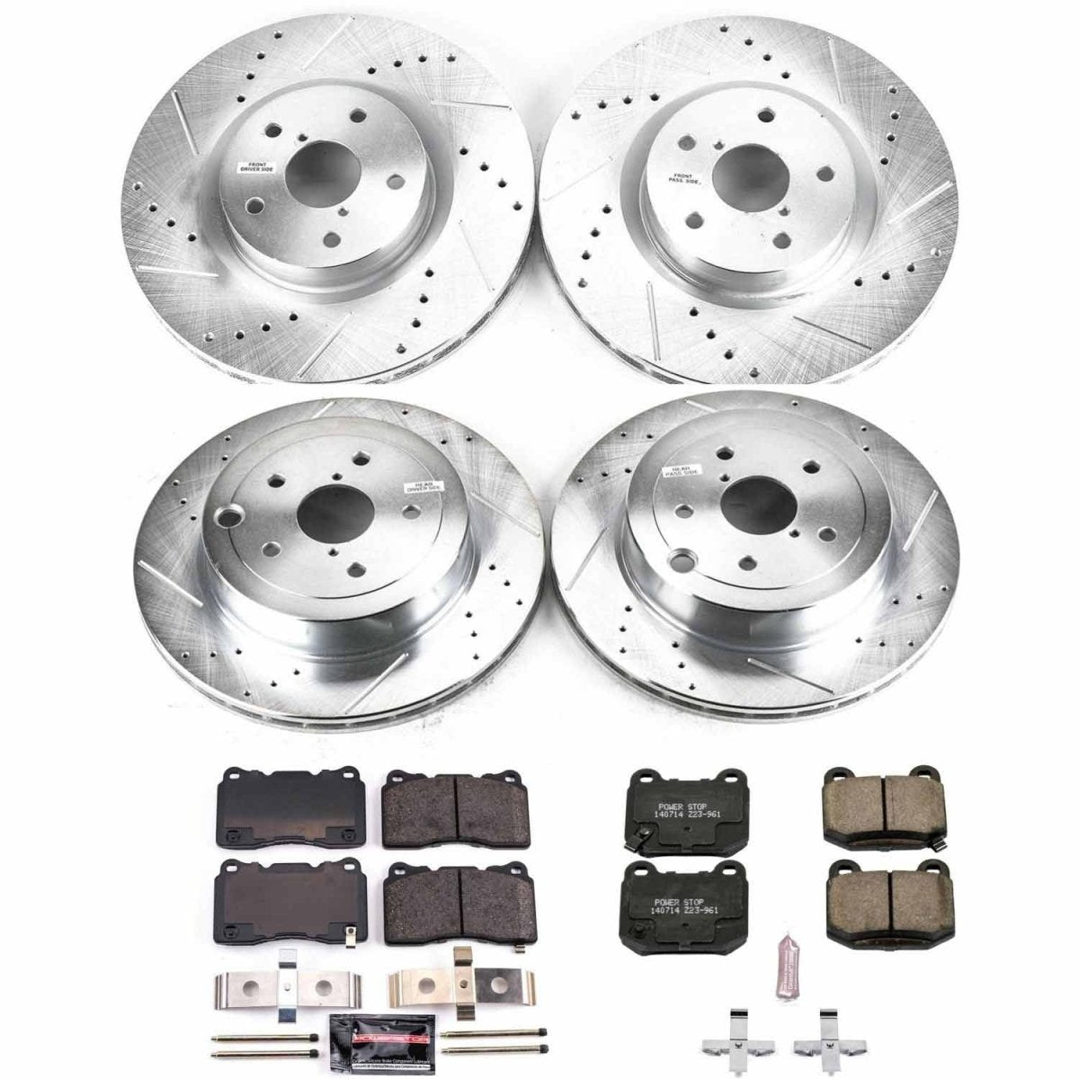 Power Stop [08-17 STI, 20 WRX] w/ 4 Piston Front Caliper Front