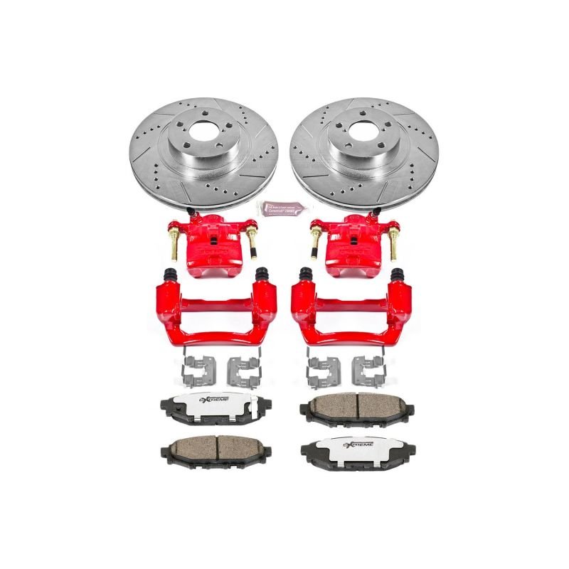 Power Stop 09 - 13 Subaru Forester Z26 Street Kit w/ Calipers - Rear | KC4631 - 26 - JDMuscleBrake KitspsbKC4631-26
