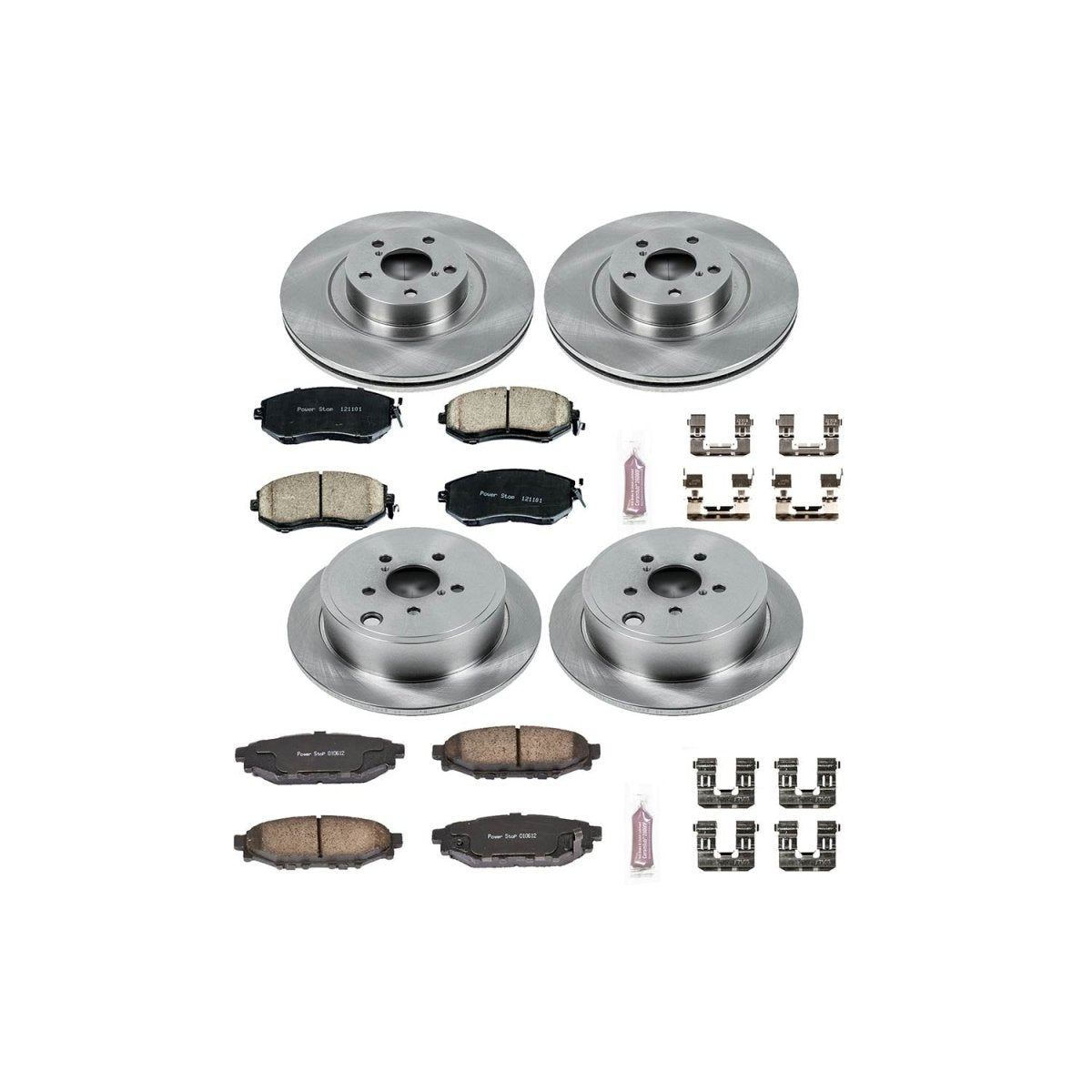 Power Stop 10 - 13 Subaru Forester Front & Rear Autospecialty Brake Kit | KOE6083 - JDMuscleBrake KitspsbKOE6083
